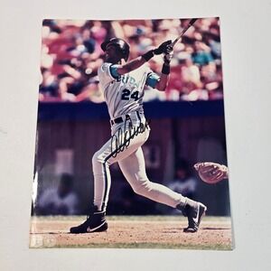 Gary Sheffield Florida Marlins Signed 8x10 Photo 1996 Photo File Autographed